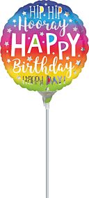 9" Hip Hip Hooray Bday