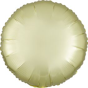 17" Luxe Pastel Yellow Round