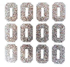1.5" Silver Glitter Letter O/0
