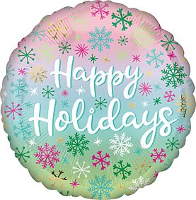 17" Happy Holiday Flakes