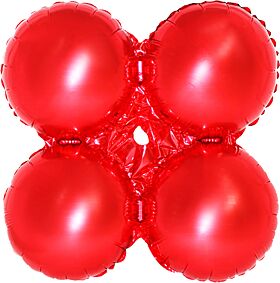 30" Quad Metallic  Red