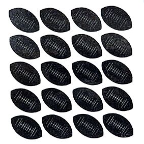 Football Glitter Sticker - Black