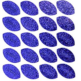 Football Glitter Sticker-Purple