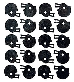 Helmet Glitter Sticker - Black