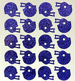 Helmet Glitter Sticker - Purple