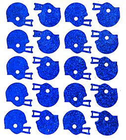 Helmet Glitter Sticker - Royal