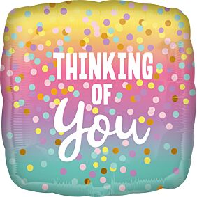 17" Thinking Of You Pastel Dot
