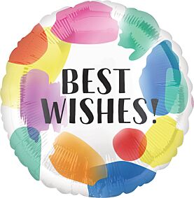 17" Best Wish Painted Swoosh