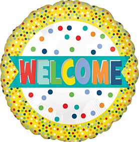 17" Welcome Lots Of Dots