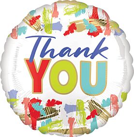 17" Thank You Painted