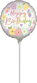 4" Boho Birthday Flowers