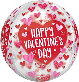 16" HVD Sketched Impression Hearts