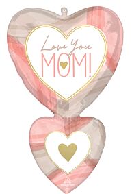 31" Cutout Collage Mom Hearts