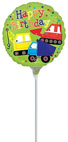 4" Happy Birthday Trucks