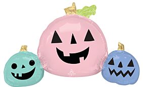 35" Pastel Halloween Pumpkins