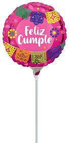 9" Feliz Cumpleaños Papel Picado