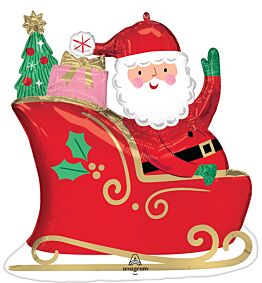 27" Starry Night Santa