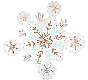 32" Satin Winter Wonderland Snowflake