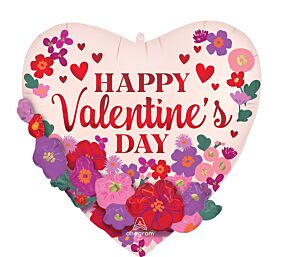 24" HVD Satin Bright Chintz Floral Garland