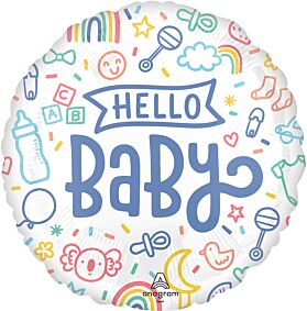 17" Sweet Baby Shapes Hello Baby