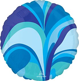 17" Blue Macro Marble