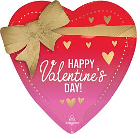 28" Satin Better with Bows Valentine