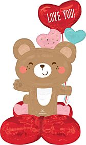 35" Love You Bear Hug AirLoonz Jr