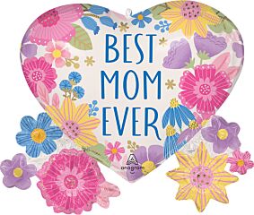 29" Best Mom Ever Botanical Lines