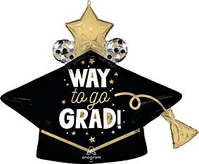33" Way to Go Grad Cap