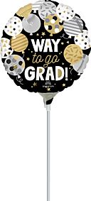9" Way to Go Grad Balloons
