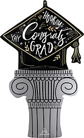 35"Satin Grad Cap Achievement Burst