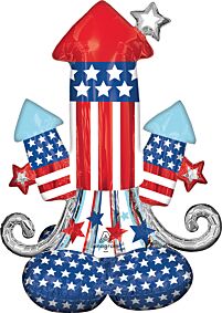 38" Rockets Bursting in Air AirLoonz