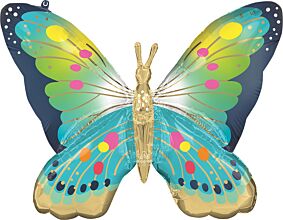 30" Vibrant Blue Satin Butterfly Flutters