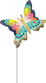 14" Satin Vibrant Flutters Butterfly