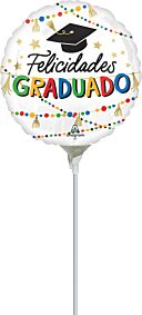 9" Grad Party Felicidades Graduado