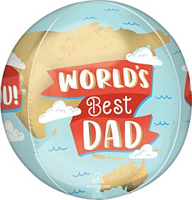 16" World's Best Dad Orbz