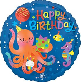 17" Cute Octopus Birthday