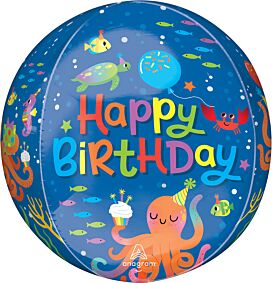 16" Cute Octopus Birthday Orbz