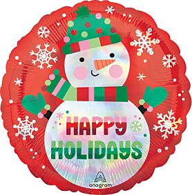 18" Shimmering Iridescent Snowman