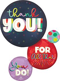 28"  Satin Bold Thank You