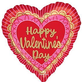 17" Valentine Scalloped Sweethearts