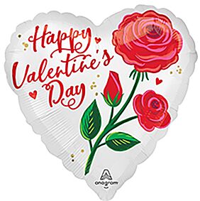 18" Satin Valentine Rose Radiance