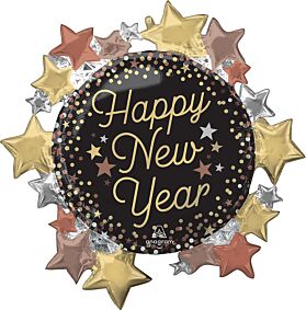 30" Luxe New Year Stars