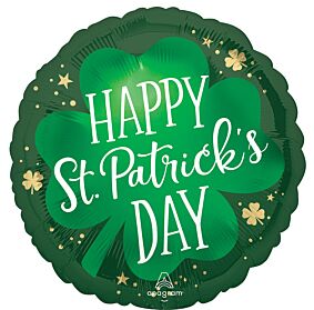 18" Satin Lucky Shamrock