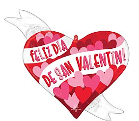 28" Playful Spanish Valentine Hearts