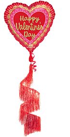 68" Valentine Scalloped Sweethearts Tail Airwalker