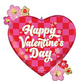 25" Checkerboard Valentine's Day