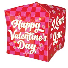15" Checkerboard Love Cubez