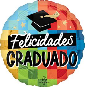 17" Diploma Check Felicidades Graduado
