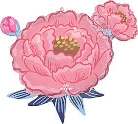 27" Satin Peony Garden